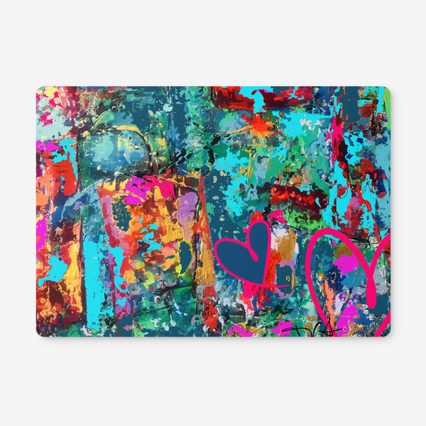 Blue heart Cutting board